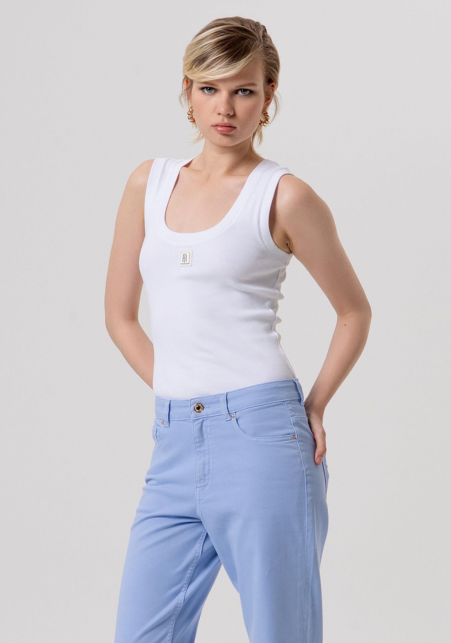 Pantaloni carrot mom fit FP26SVD005W61501 175 FRACOMINA 