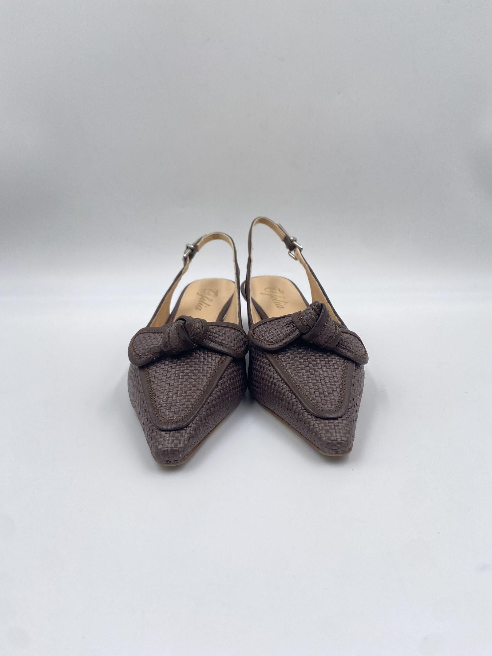 Slingback con fiocco - Ofelia 3069 MORO OFELIA 