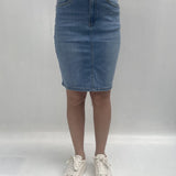 Gonna corta in denim