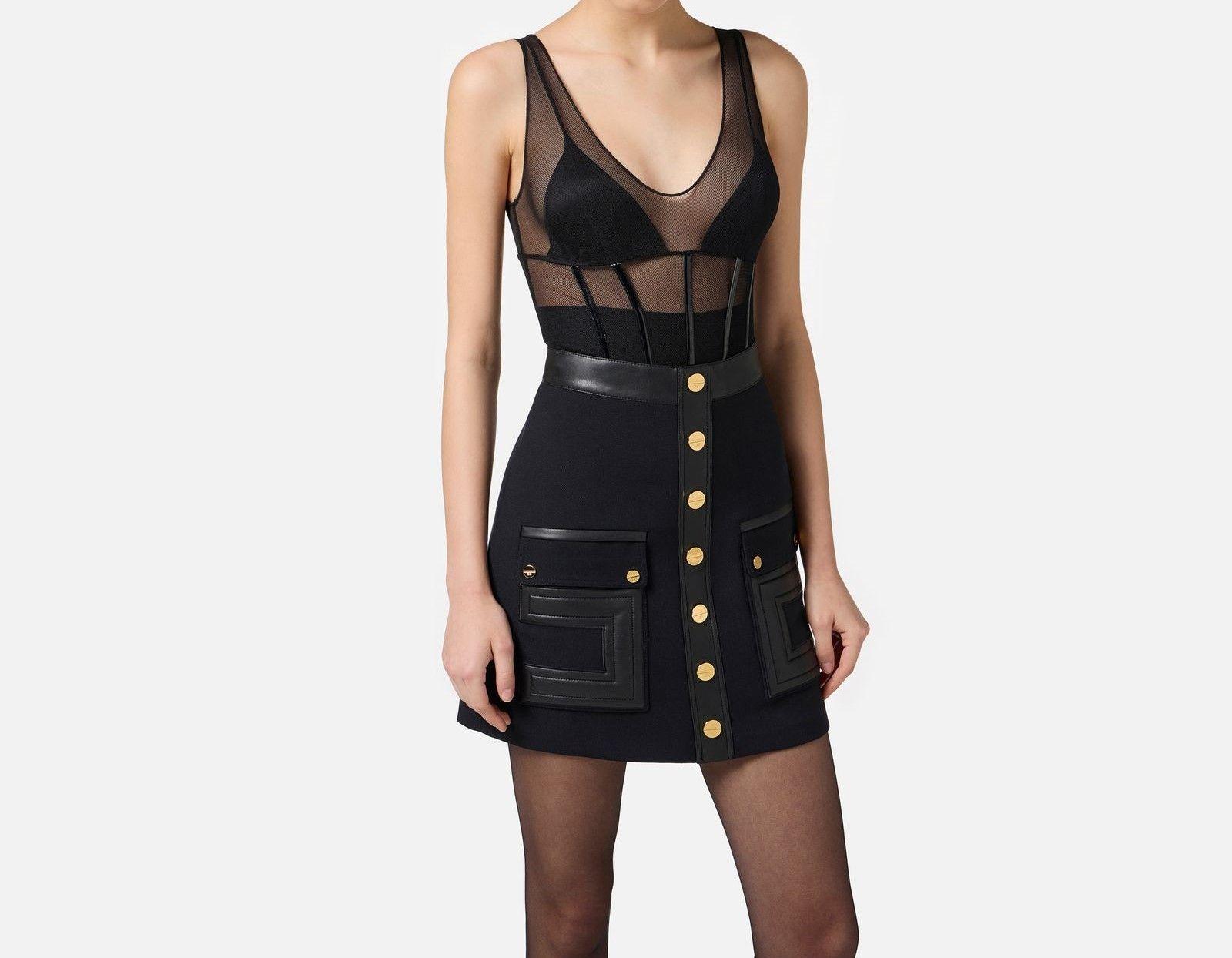 Body in tulle - Elisabetta Franchi BO00256E2 110 ELISABETTA FRANCHI 