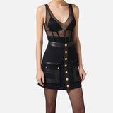 Body in tulle - Elisabetta Franchi BO00256E2 110 ELISABETTA FRANCHI 