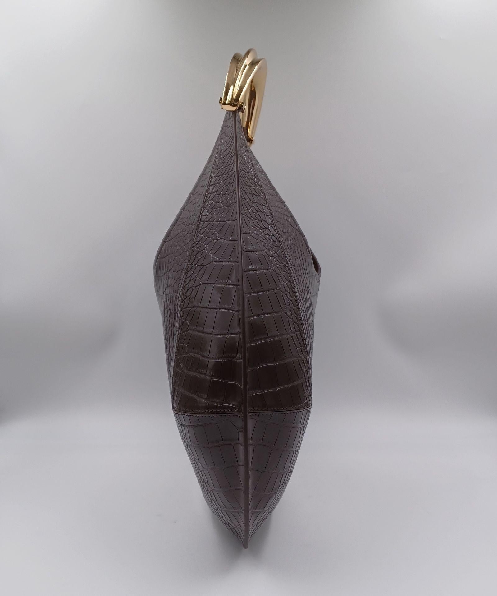 Borsa Hobo grande con manico gioiello - Elisabetta Franchi BS27A56E2 EA3 ELISABETTA FRANCHI 