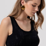 Top con strass FR26ST4005K524R9 053 FRACOMINA 