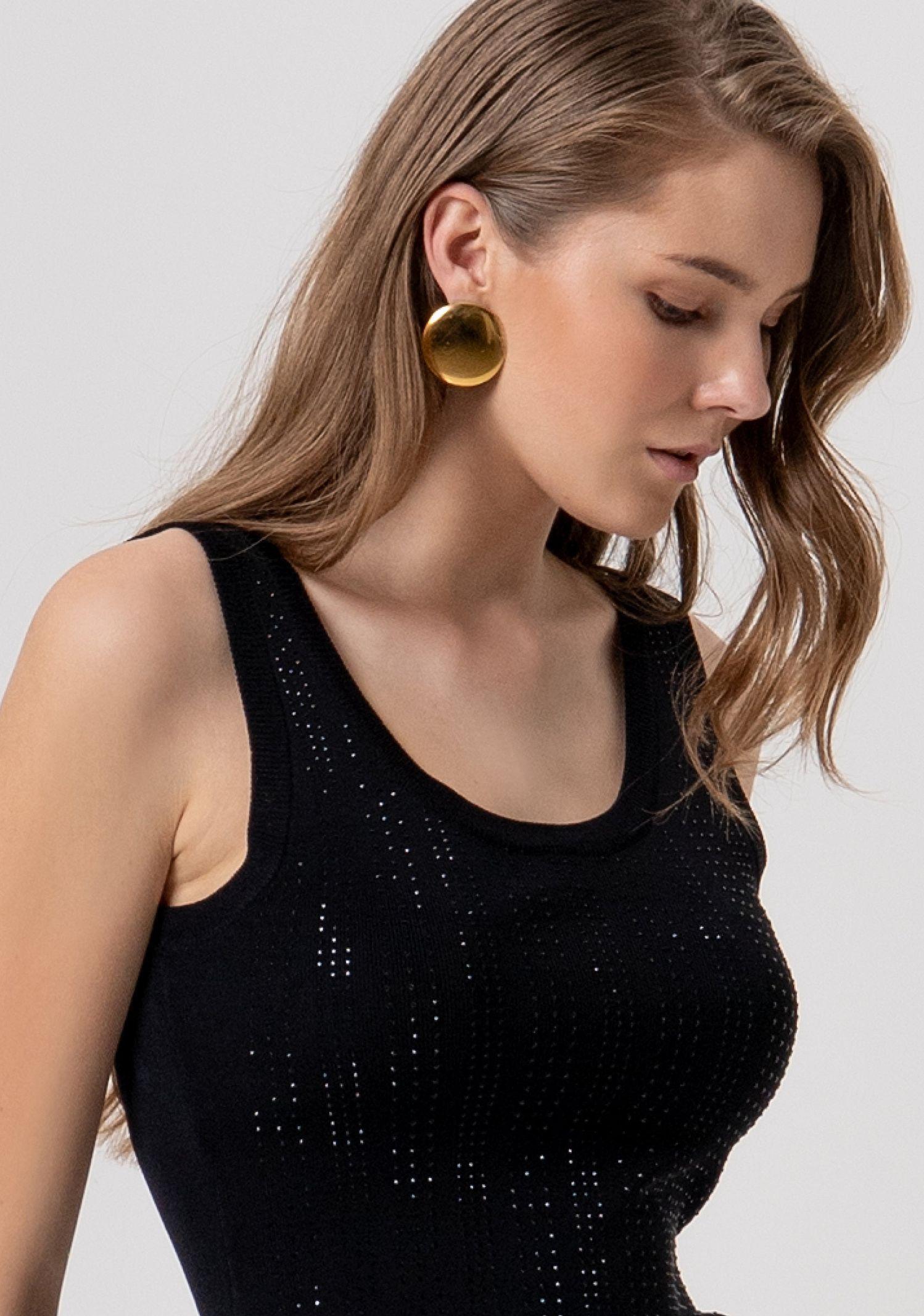 Top con strass FR26ST4005K524R9 053 FRACOMINA 