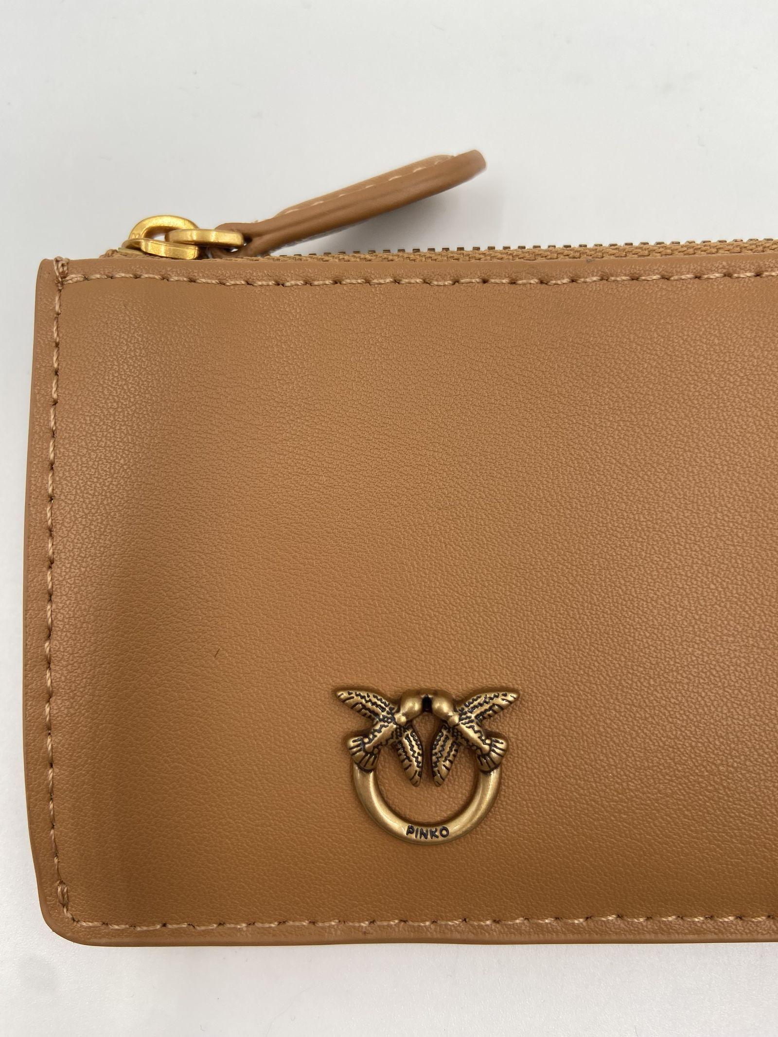 Portacarte con lavorazione chevron 100251A0GK C83Q PINKO 