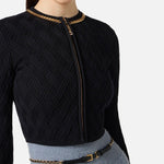 Cardigan con catena - Elisabetta Franchi MK29B56E2 110 ELISABETTA FRANCHI 