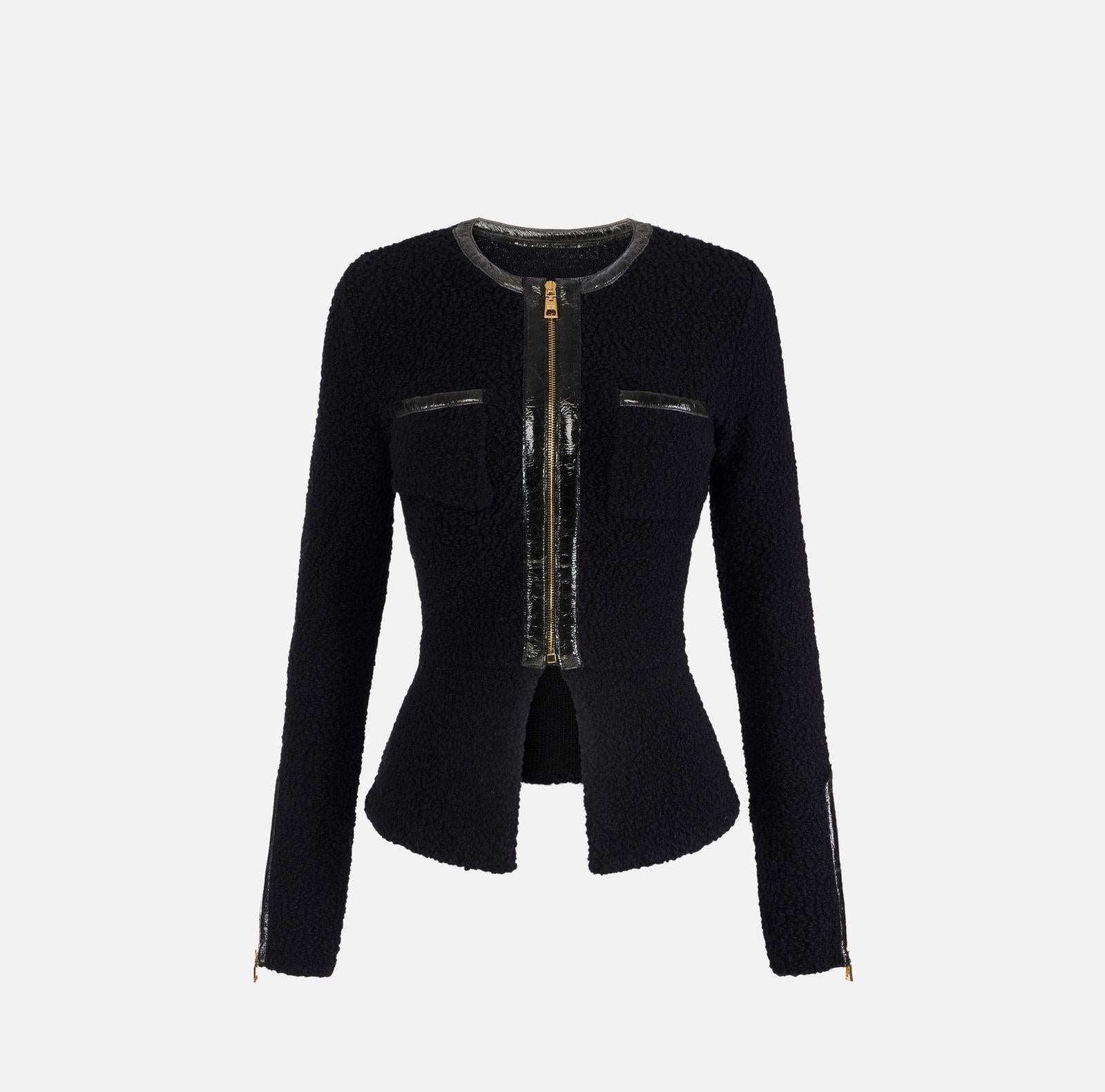 Cardigan in maglia bouclè - Elisabetta Franchi MK38S57E2 110 ELISABETTA FRANCHI 