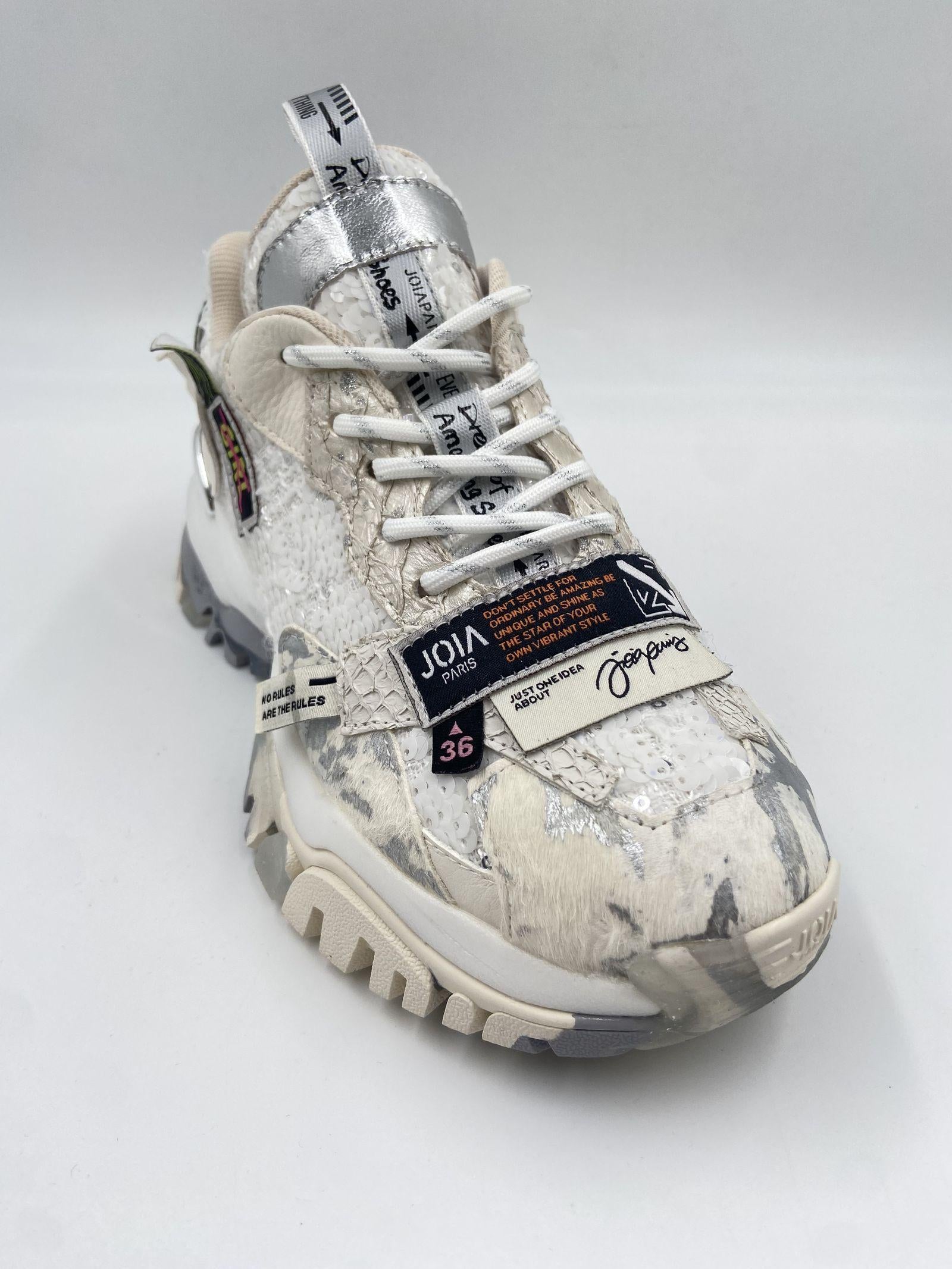 Sneakers argento bianco - Joia Paris Label 2001034 ARGENTO JOIAPARIS 