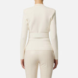Giacca in maglia con cintura - Elisabetta Franchi MK48S57E2 DZ9 ELISABETTA FRANCHI 