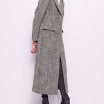 Cappotto lungo monopetto in misto lana 421FD35013 421025-01 GAUDI' 