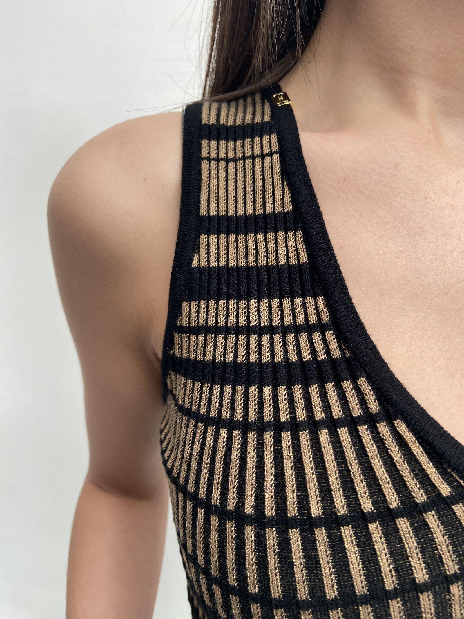 Top crop in maglia - Elisabetta Franchi TK62M31E2 K16 ELISABETTA FRANCHI 