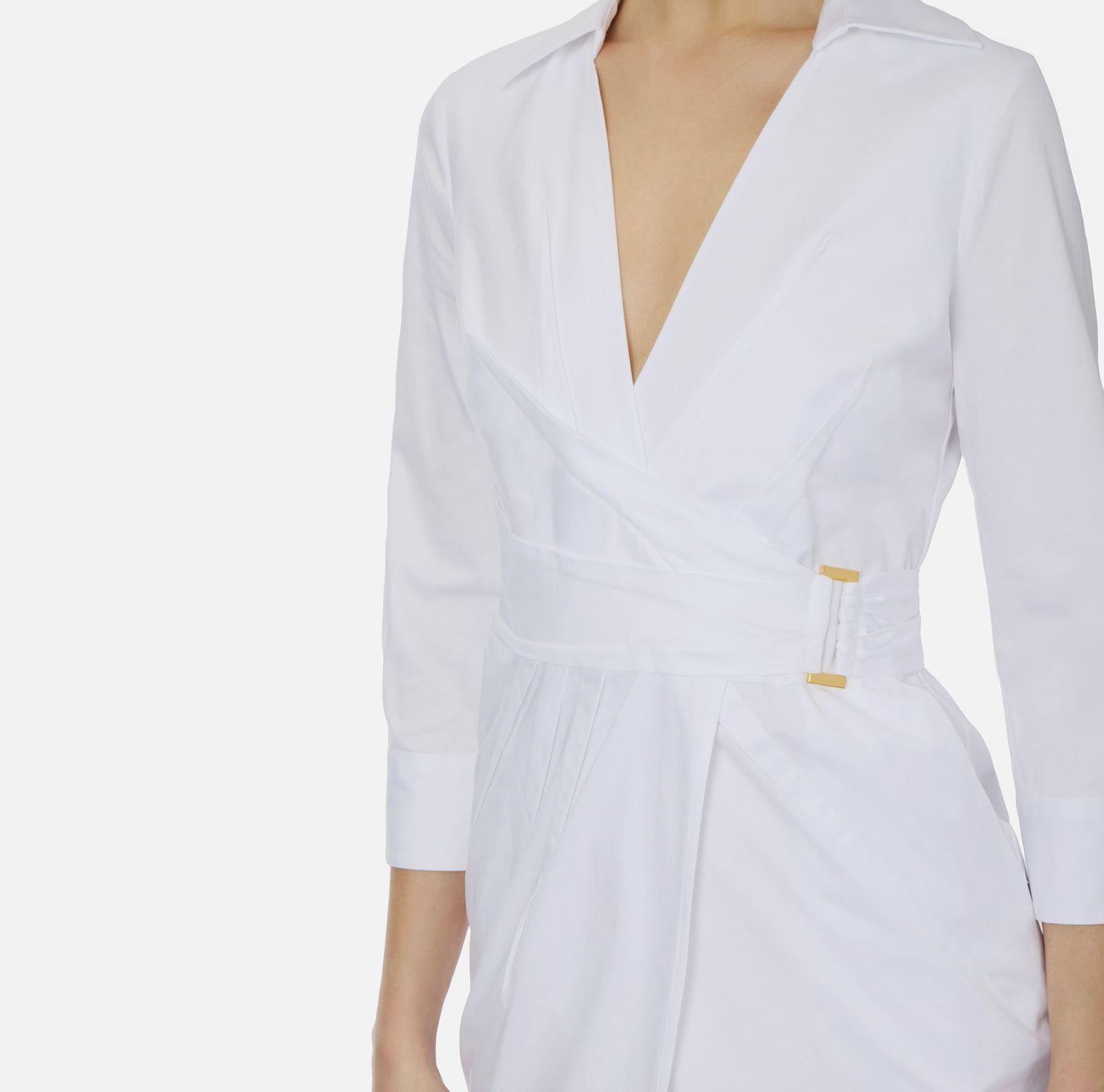 Abito in cotone stretch - Elisabetta Franchi AB95562E2 360 ELISABETTA FRANCHI 