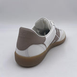 Sneakers in pelle e crosta con logo