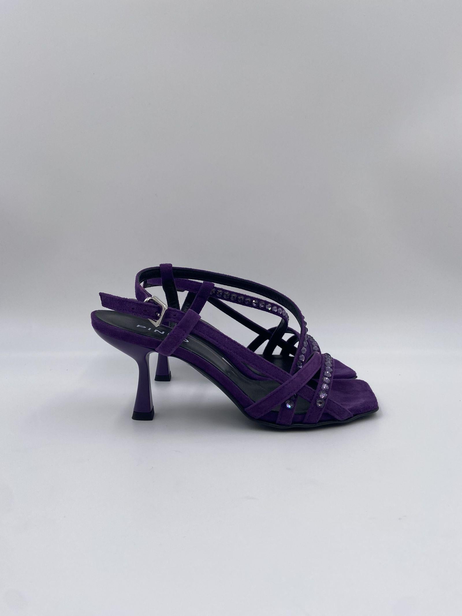 Sandalo scamosciato con strass - Pinko 100670-A0NZ J11 PINKO 