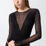 Body con trasparenze 106320A34B Z99 PINKO 