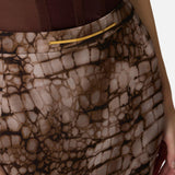Gonna stampa alligatore - Elisabetta Franchi GO14961E2 644 ELISABETTA FRANCHI 