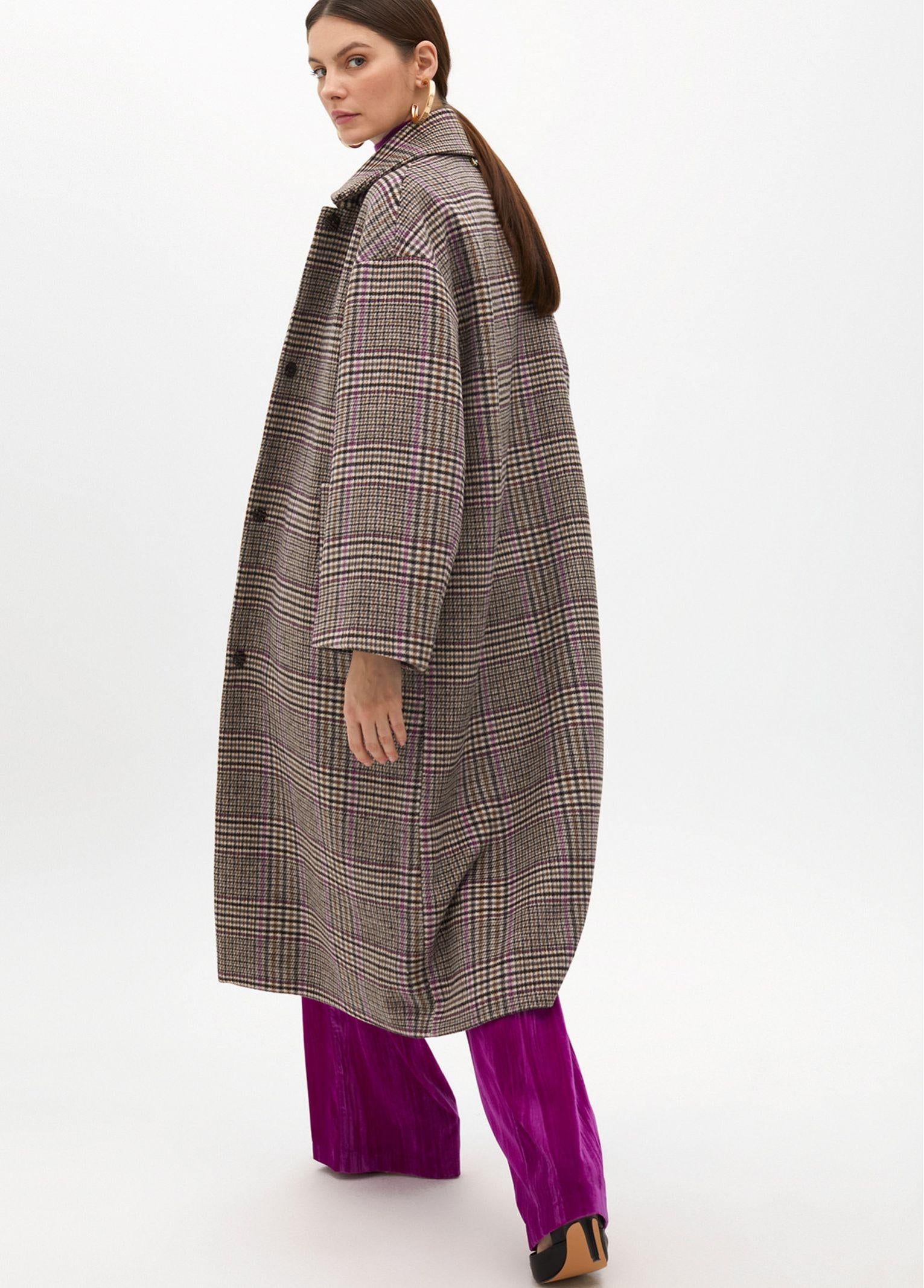 Cappotto a quadri MF2501002 25N MAITE 