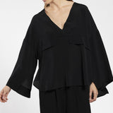 Maglia oversize in crepe