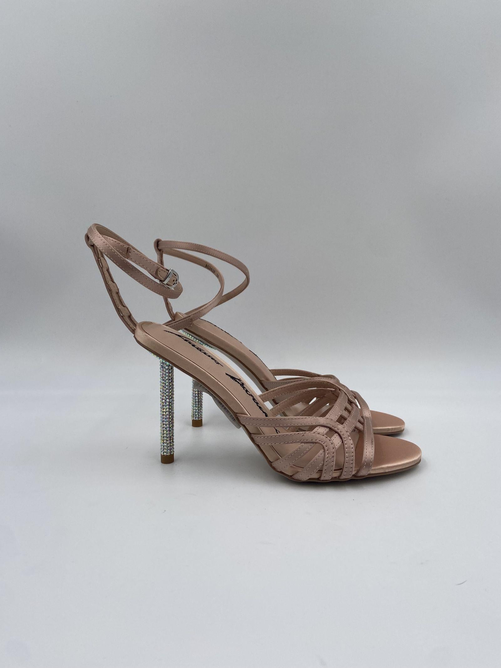 Sandalo tacco strass RG362 COCO LUCIANO BARACHINI 