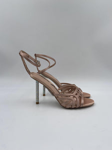 Sandalo tacco strass