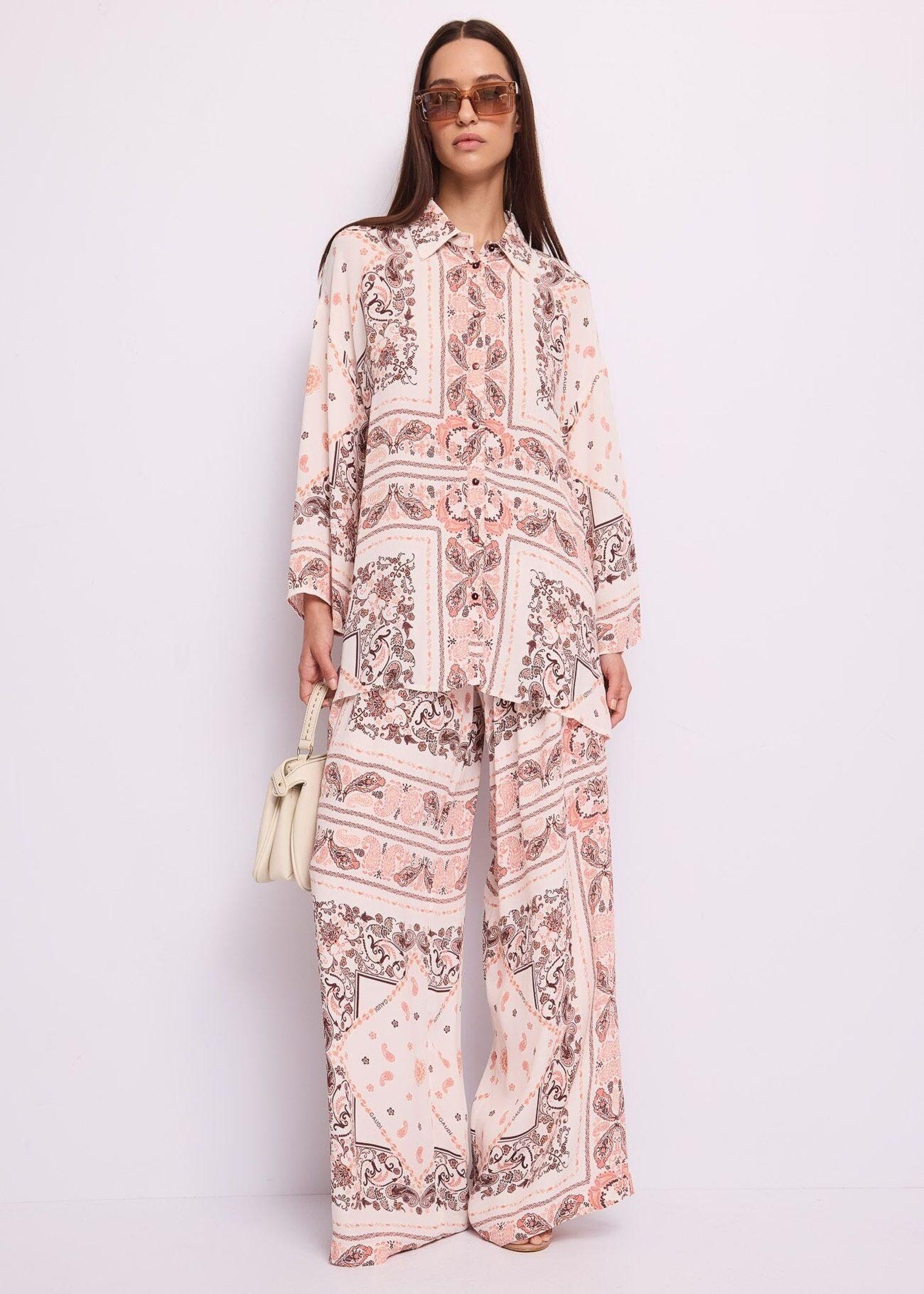 Camicia stampa paisley - Gaudi 611FD45002 61102801 GAUDI' 