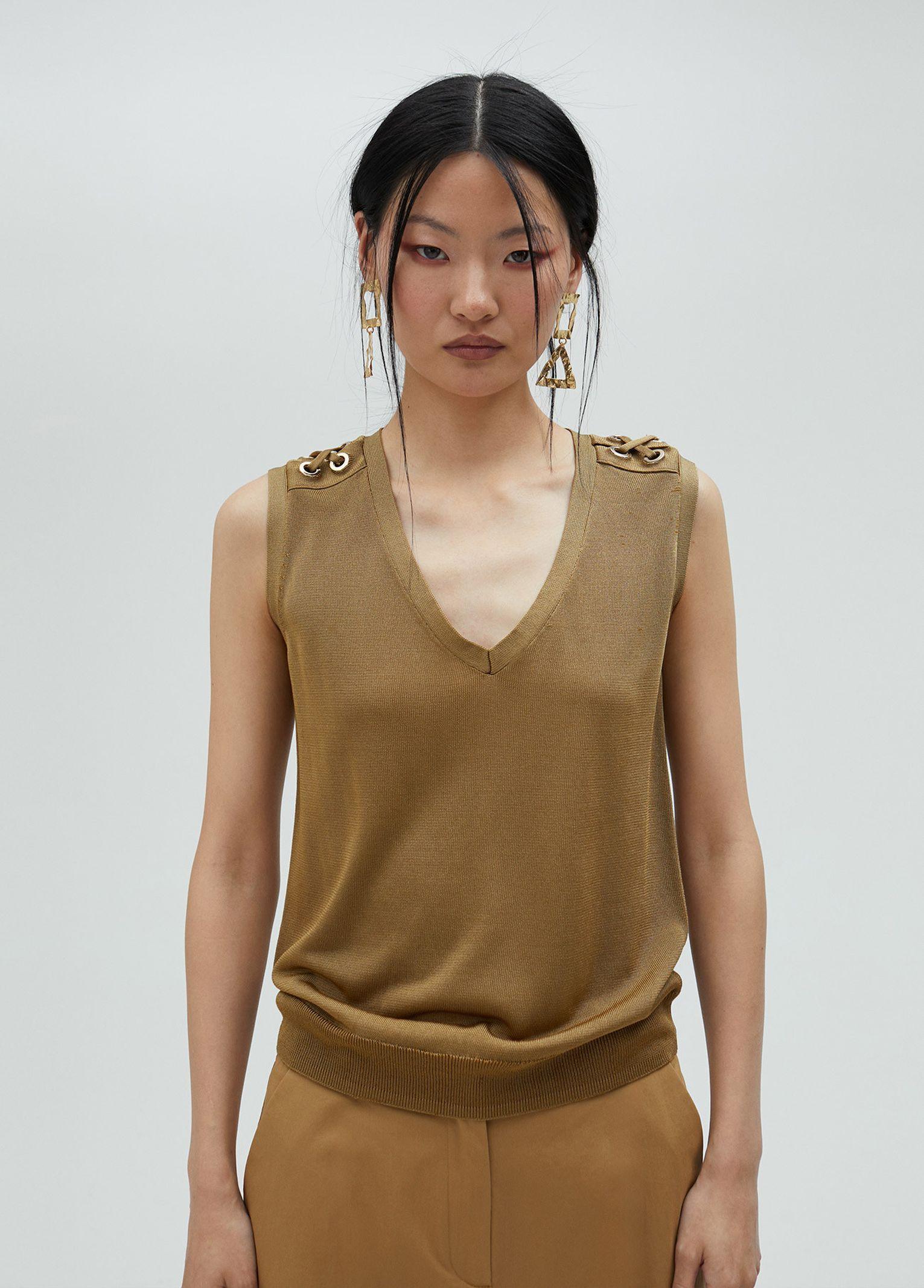 Top con occhielli MS2515048 066 LOLA 