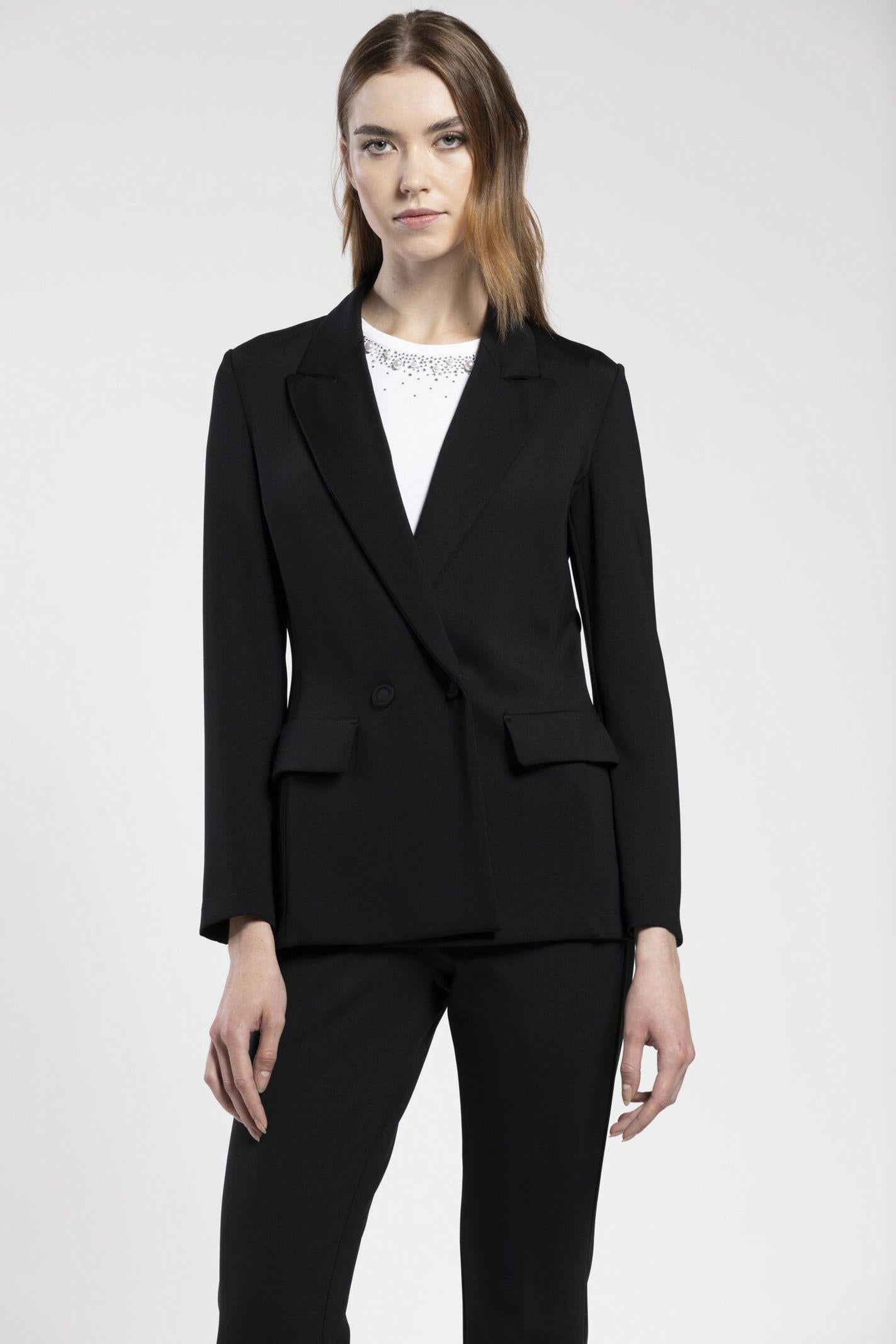 Giacca doppippetto in jersey - Carla G IFER22D3 10 CARLA G. 