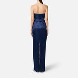 Abito Red Carpet con fiore ricamato