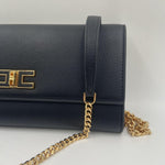 Baguette con tracolla e placca logo - Elisabetta Franchi BS32A51E2 110 ELISABETTA FRANCHI 