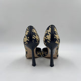 Sandalo in raffia con apertura laterale H2237 NEROBEIGE OFELIA 