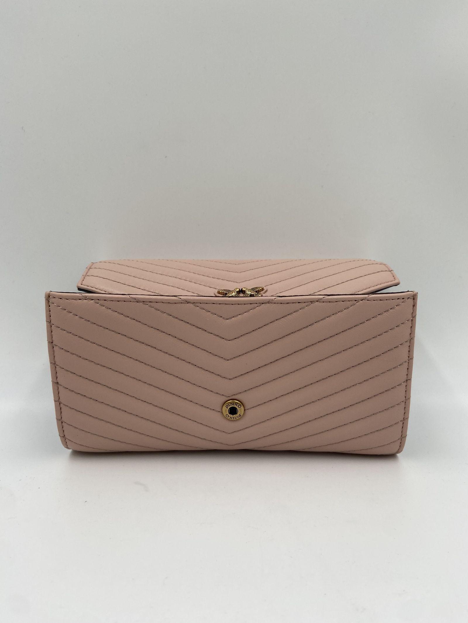 Portafoglio zip-around in nappa chevron - Pinko 100882-A0GK O81Q PINKO 
