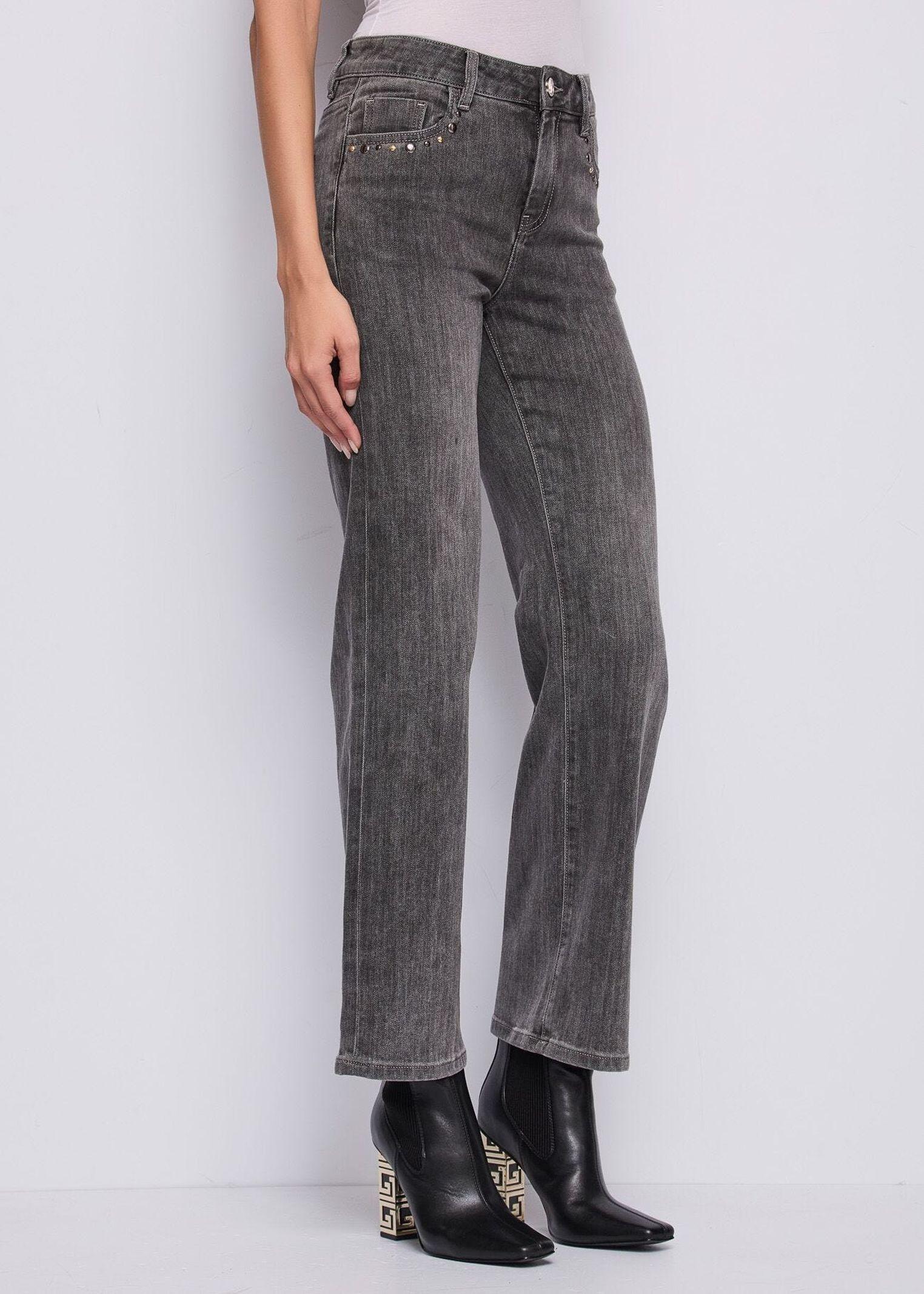 Jeans straight con borchie 521BD26011 00 GAUDI' 