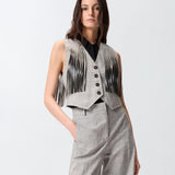 Gilet con frange - Pinko 106965A3AS ZZ2 PINKO 