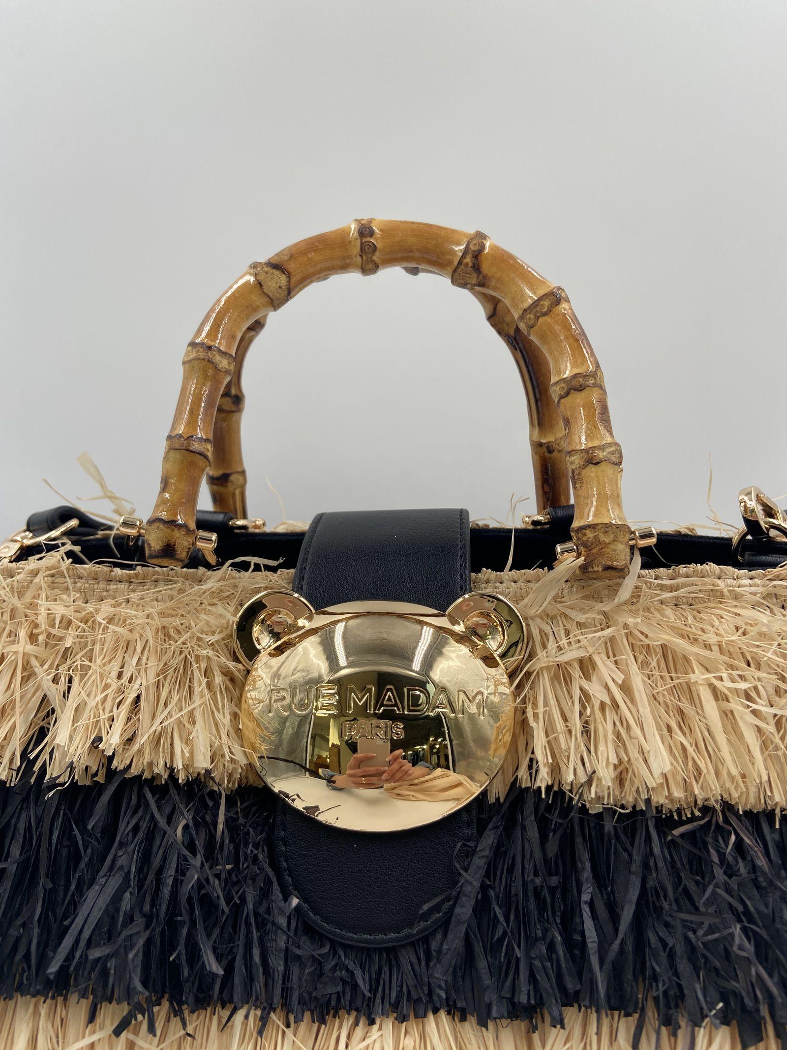 Borsa Riad Basket Frange - Rue Madam Paris RIADFRINGESBASKET FRANGENERO RUE MADAM PARIS 