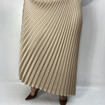 Gonna in raso plissè - Ofelia SK1183 CAMMELLO OFELIA 