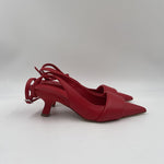 Sandalo slingback in pelle 1A4102D ROSSO VIC MATIE' 