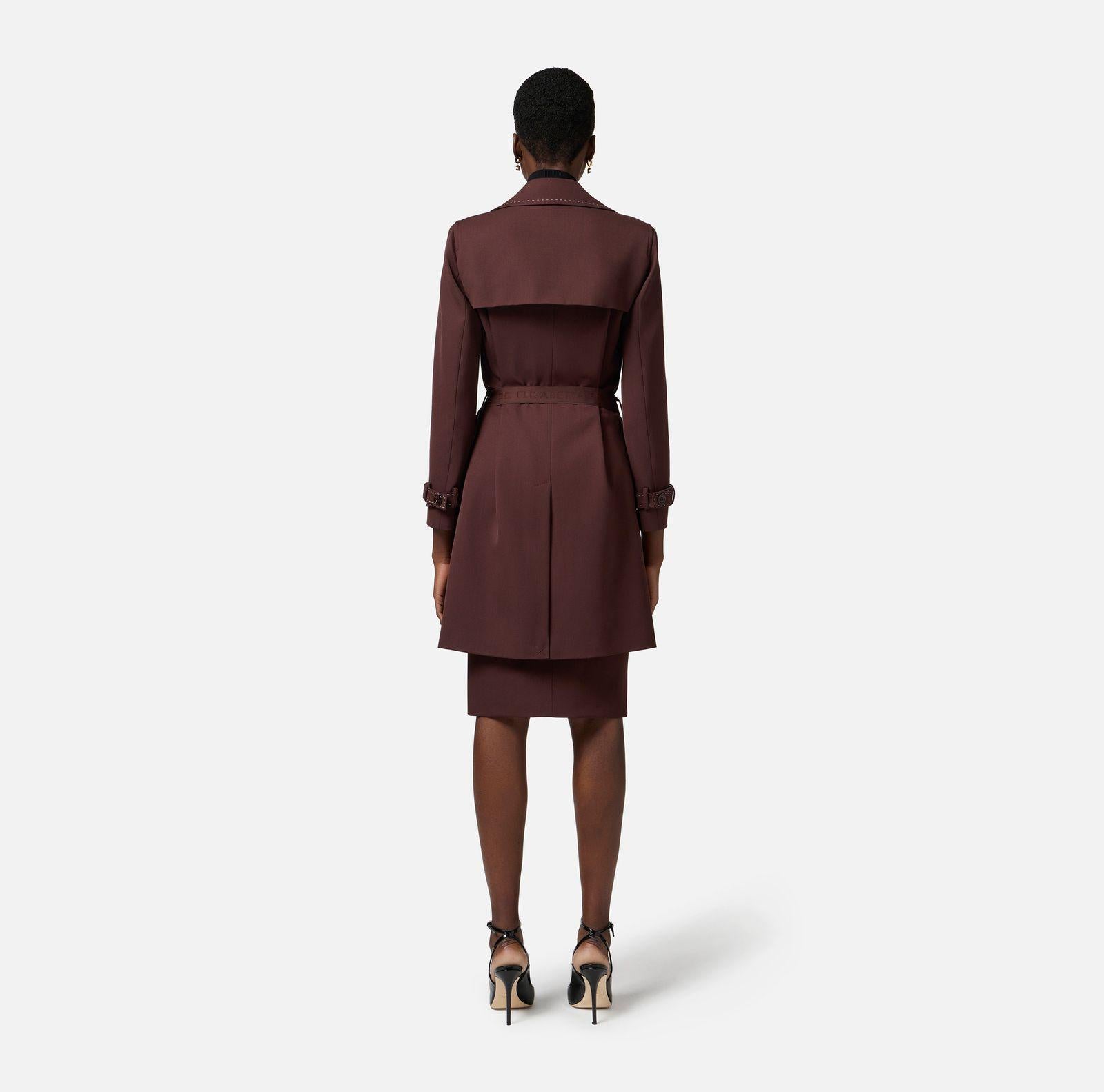 Trench con impunture - Elisabetta Franchi SP00251E1 644 ELISABETTA FRANCHI 