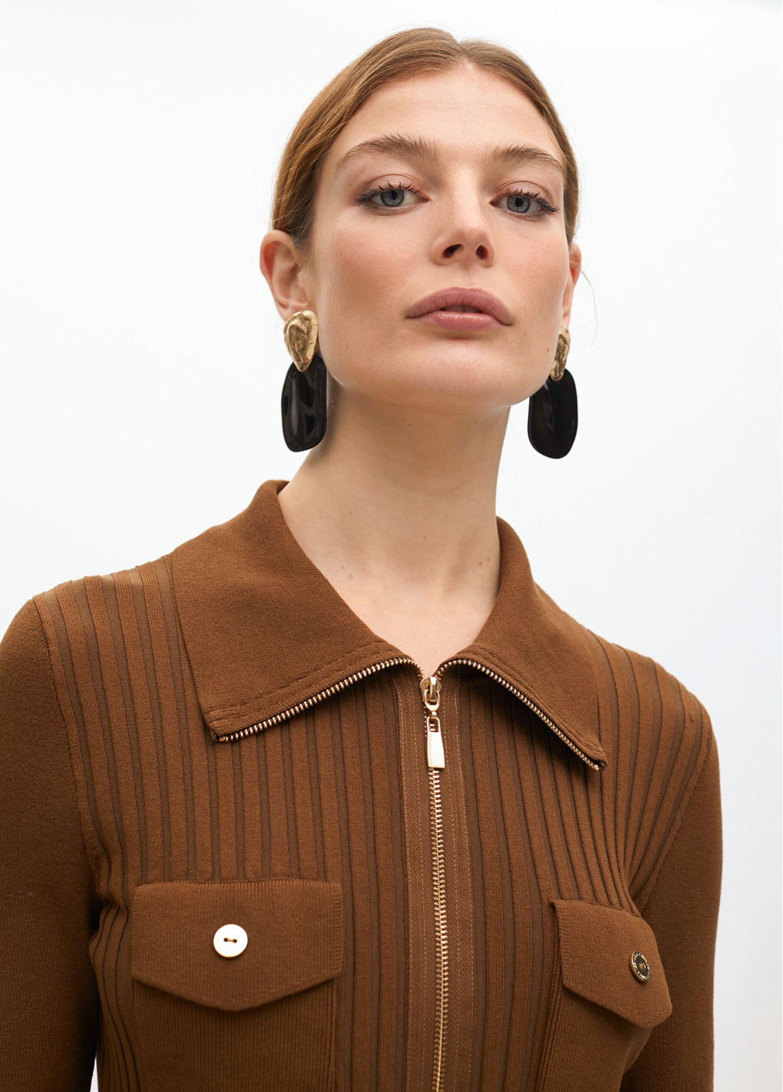 Cardigan con cerniera LF2511007 057 LOLA 