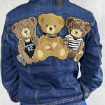 Giubbotto corto in denim con orsetti 515803JC759ORSETTO DENIM OFELIA 