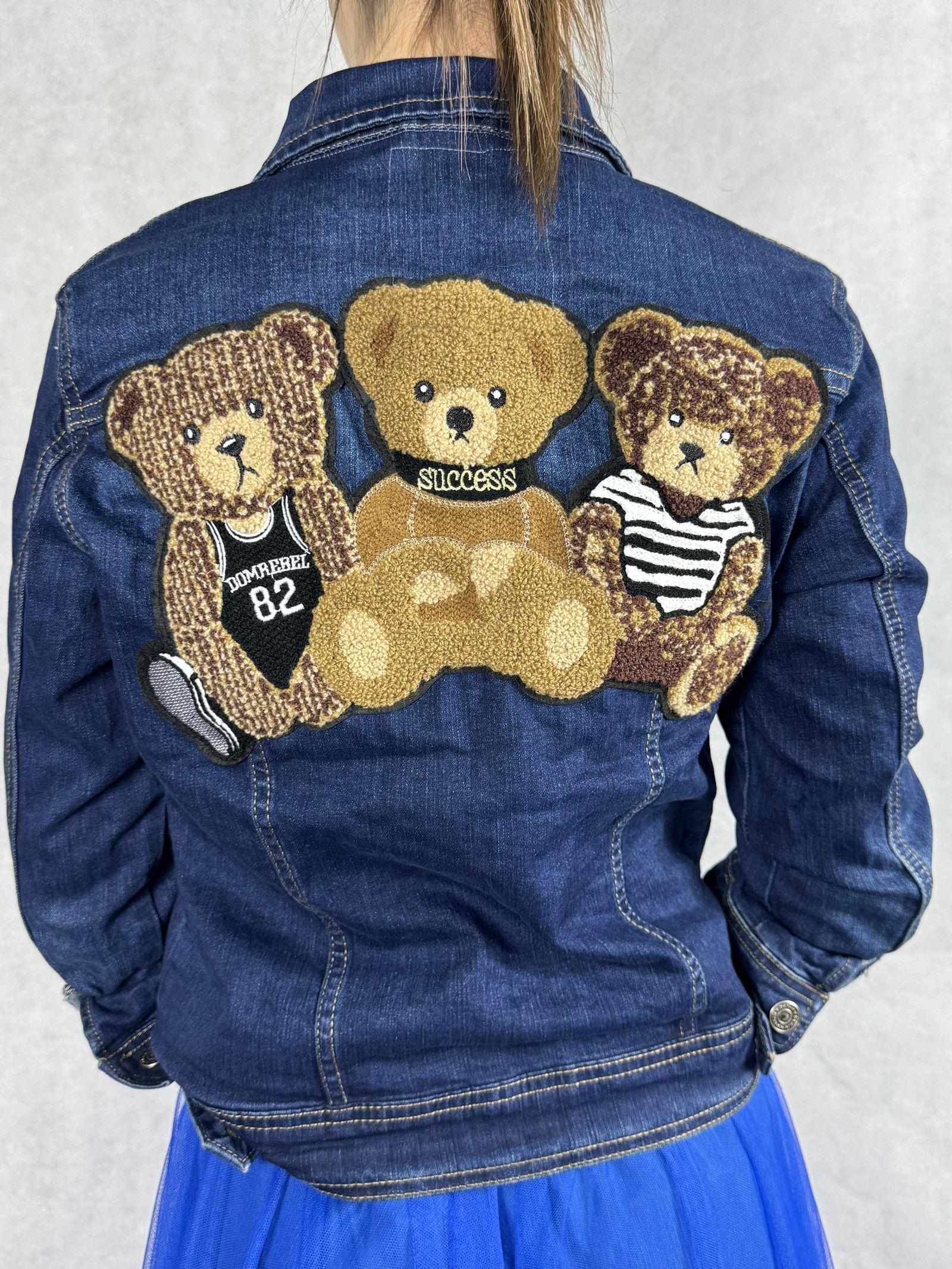 Giubbotto corto in denim con orsetti 515803JC759ORSETTO DENIM OFELIA 