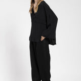 Maglia oversize in crepe