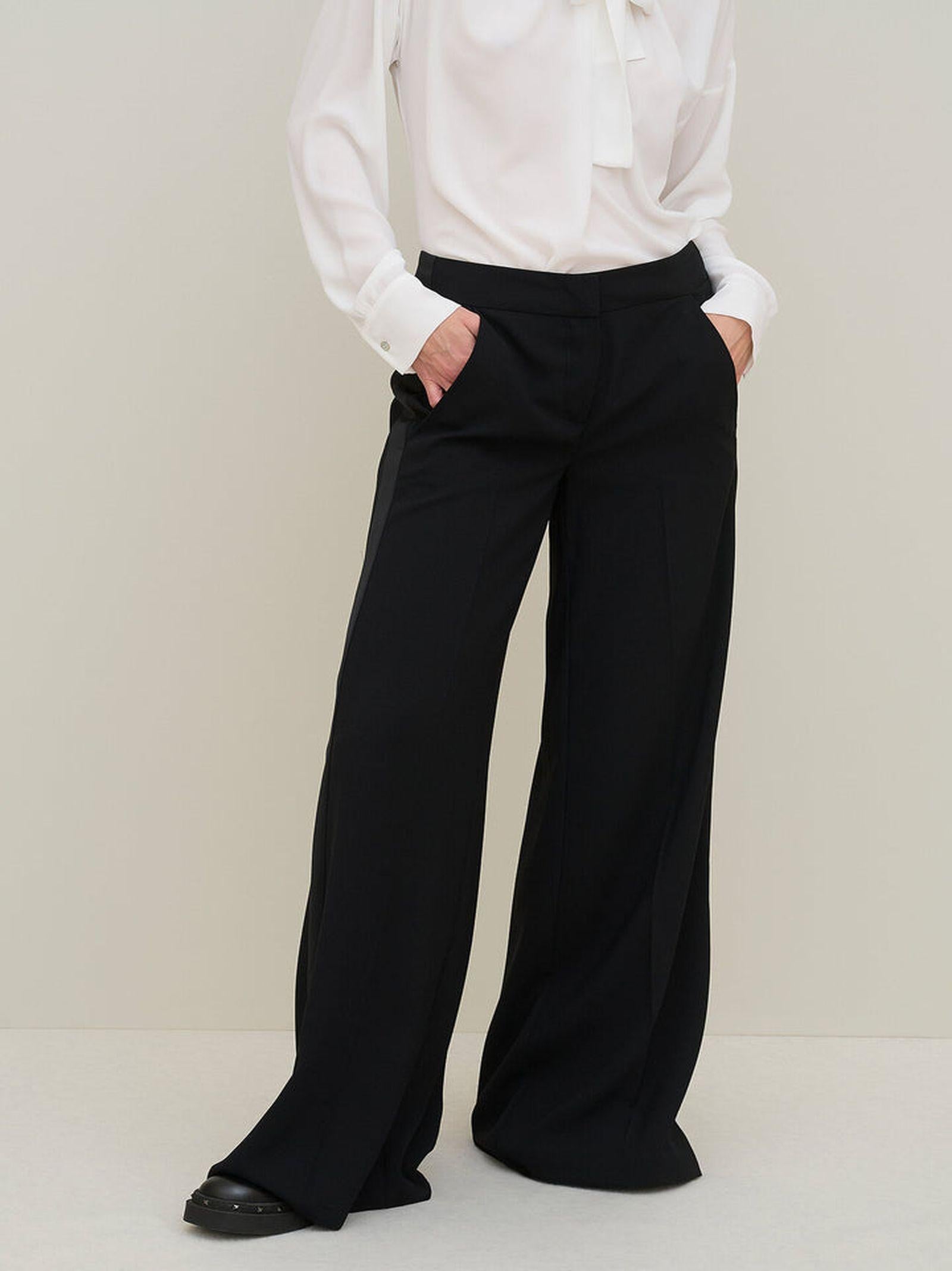 Pantalone largo in crepe satin PIMI07 D1 10 CARLA G. 