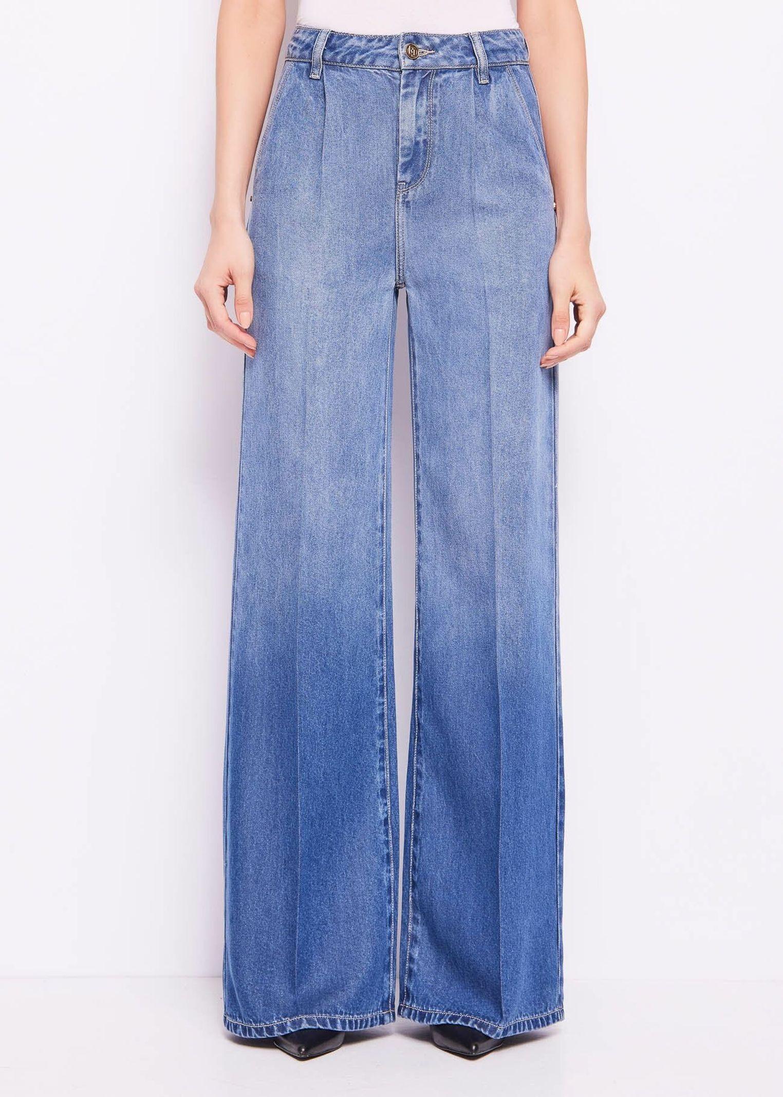 Jeans wide leg con pinces 511BD26016 00 GAUDI' 