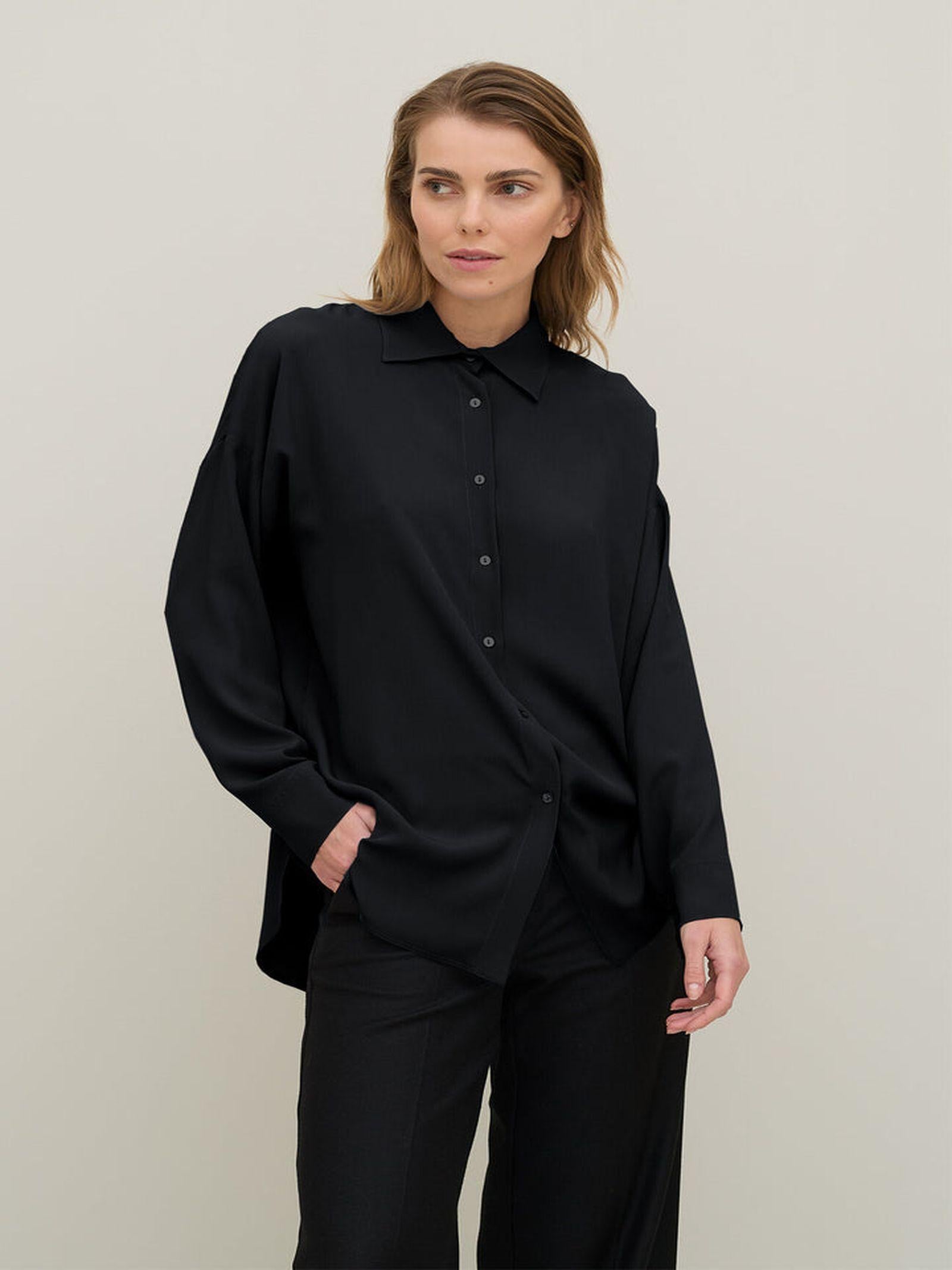 Camicia over in crepe de chine EDDI13 D1 10 CARLA G. 