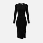 Abito in maglia con gemelli gioiello - Elisabetta Franchi AM28S57E2 110 ELISABETTA FRANCHI 
