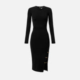 Abito in maglia con gemelli gioiello - Elisabetta Franchi AM28S57E2 110 ELISABETTA FRANCHI 