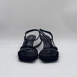Sandalo scamosciato con strass 100670-A0NZ Z99 PINKO 