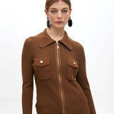Cardigan con cerniera LF2511007 057 LOLA 