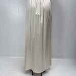 Gonna in raso con pieghe SK1027 PANNA OFELIA 