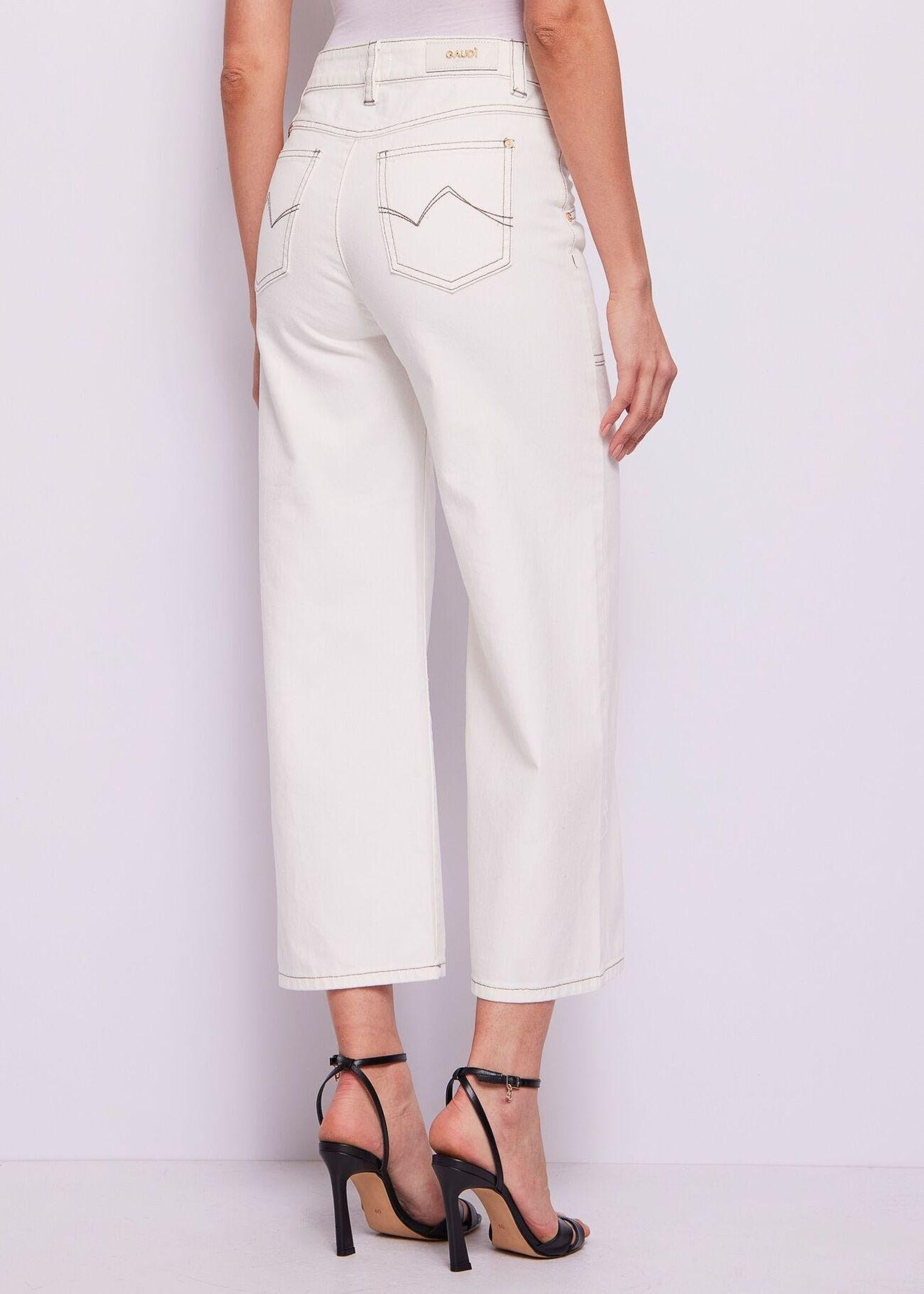 Jeans cropped in bull con catena 511BD25007 2101 GAUDI' 